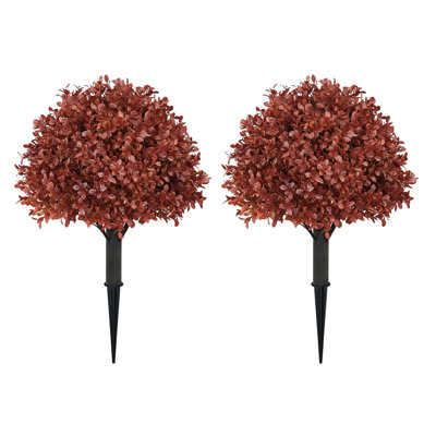 Arbre à billes 24 po avec topiaire artificiel en forme de buis artificiel pour la cour et le jardin