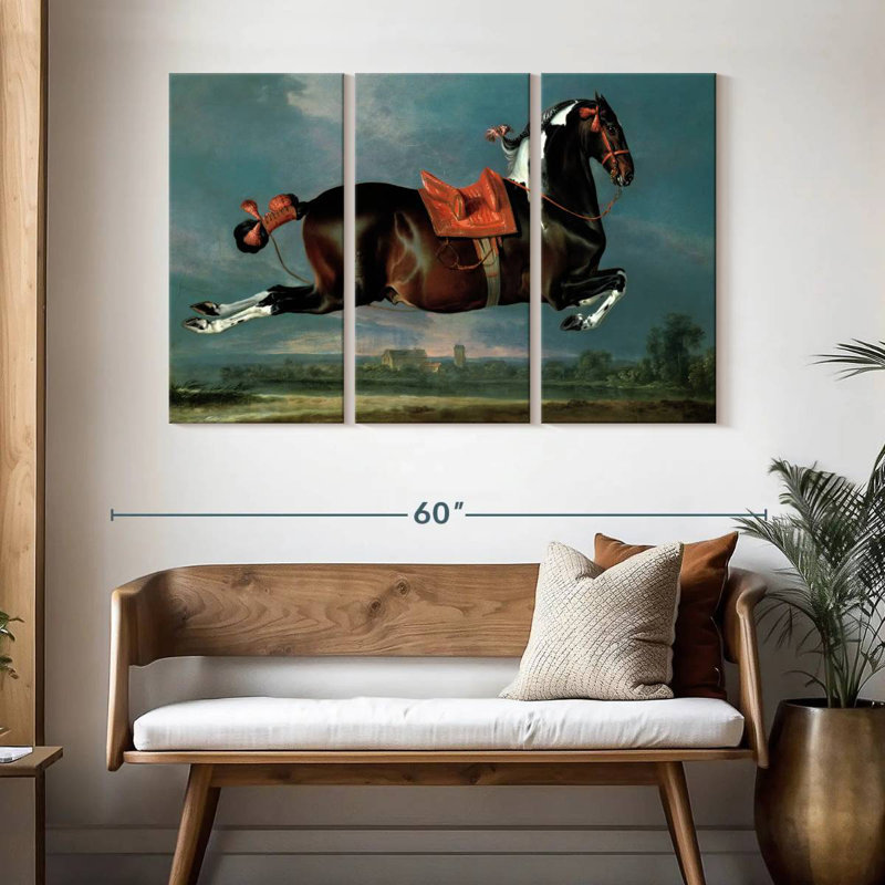 Brampt The Piebald Horse Cehero Rearing, 32" H x 50" W