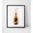 Prosecco Bottle Fizz Bottle - Single Picture Frame Print