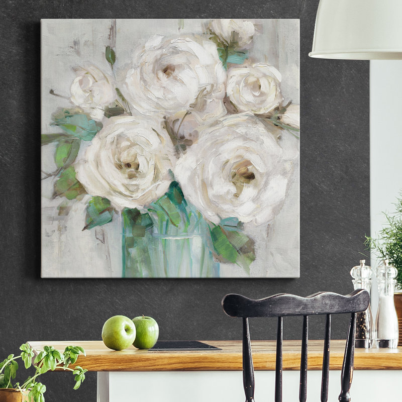 Cottage White - reproduction sur toile tendue, H 32 po x l 32 po x P 1 po