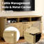 Buffet 59 po avec tablettes réglables, prises intégrées et ports USB, multifonctionnel pour la cuisine, le salon et le vestibule-416793632