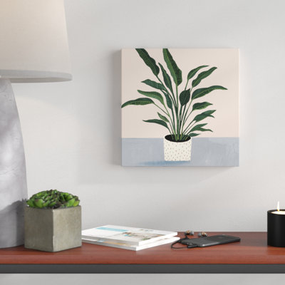 «Houseplant IV», peinture sur toile tendue