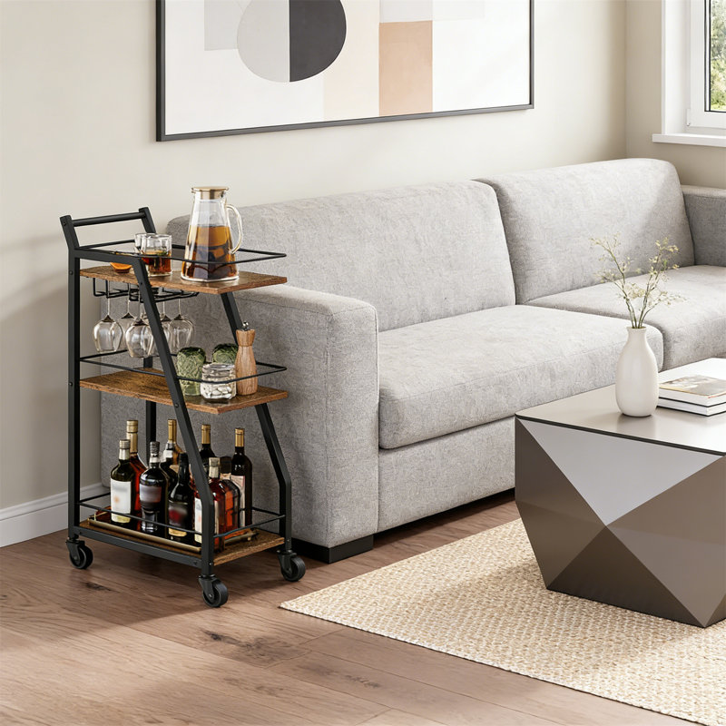 Metal Bar Cart, Black