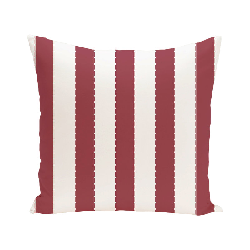 Housse et insert de coussin d'extérieur carré Stitch in Time, H 18 po x l 18 po, Brique