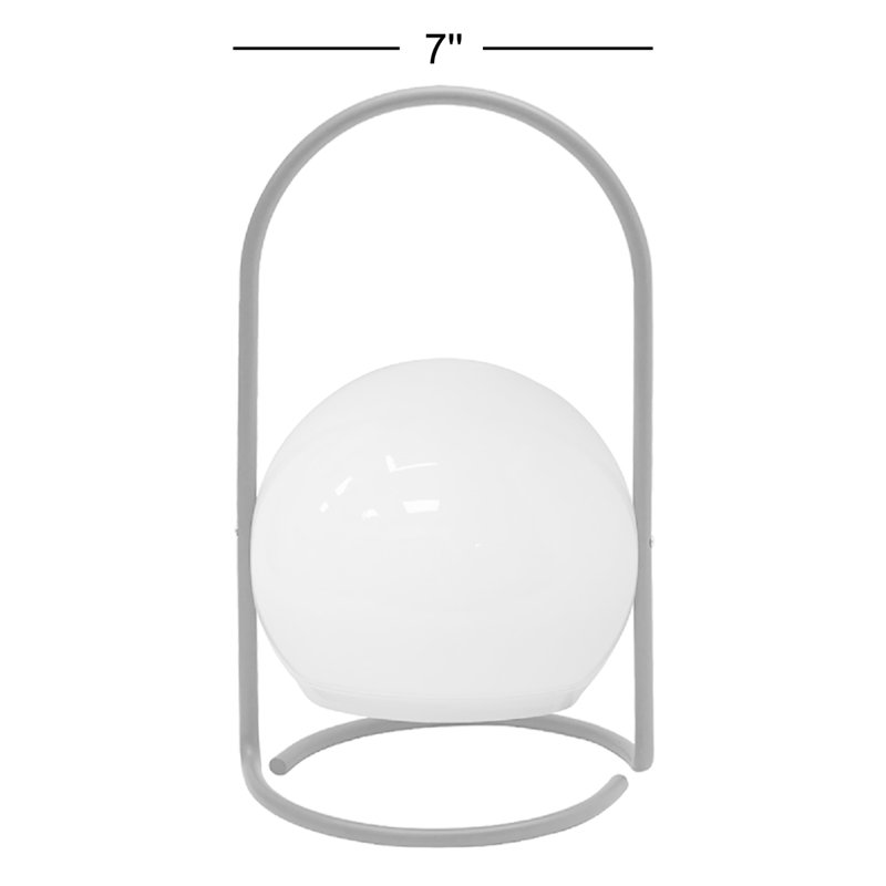 Bougie circulaire grise sans flamme pour lanterne d'extérieur
