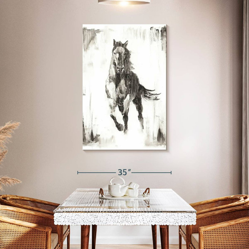 Brampt Rustic Black Stallion II, 48" H x 32" W