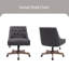 Chaise de bureau en lin-1573079855