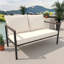 Causeuse en osier avec coussin Outdoo-626265030