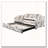 Twin Size Upholstered Daybed with Pop-Up Trundle & USB Charging Ports-991598546