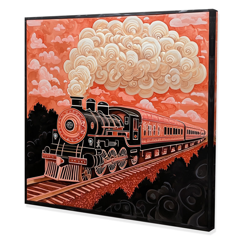 Impression sur toile Train Majestic, H 30 po x l 30 po, Toile tendue, Ne s’applique pas