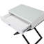 Table de chevet blanche 23 po avec plateau, tiroir et base en croix 23 po-221925040