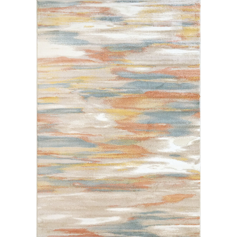Aloizas Abstract Indoor Rug, Rectangle 7'10" x 10'