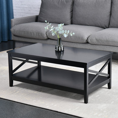Table basse à 4 pieds avec rangement