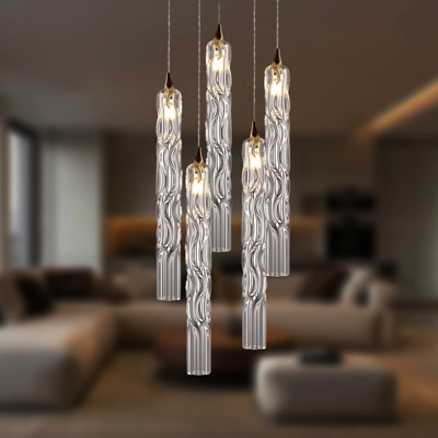 Crystal Falls 5 - Light Pendant