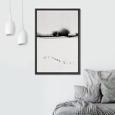 " Dark Tree Horizon Winter Forest "