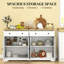 Buffet avec tiroirs de rangement et tablettes réglables-1767043569