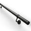 Matt Black Internal 3.6M Easy Fit Stainless Steel Staircase Handrail Kit