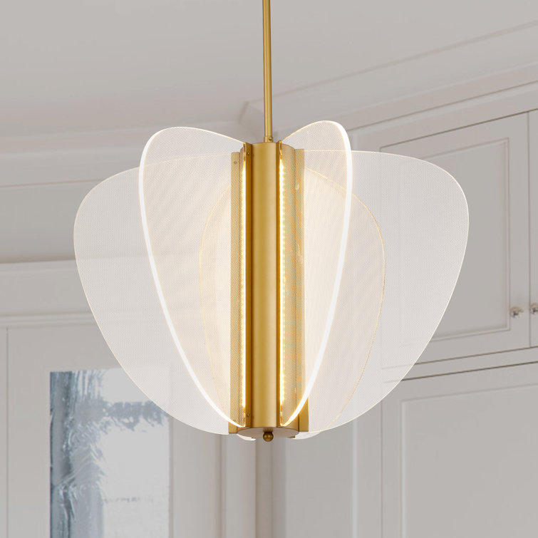 Calene Acrylic LED Panel Butterfly Chandelier