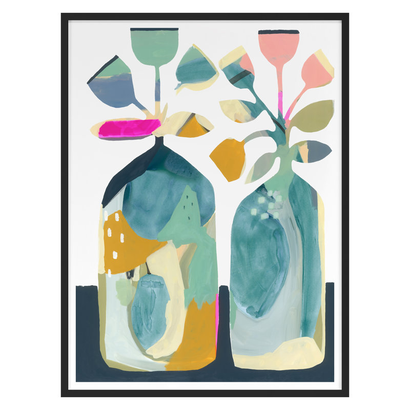 Closer To The Sea Print by Katie Straus, 27" H x 20" W x 1.25" D, Black Framed