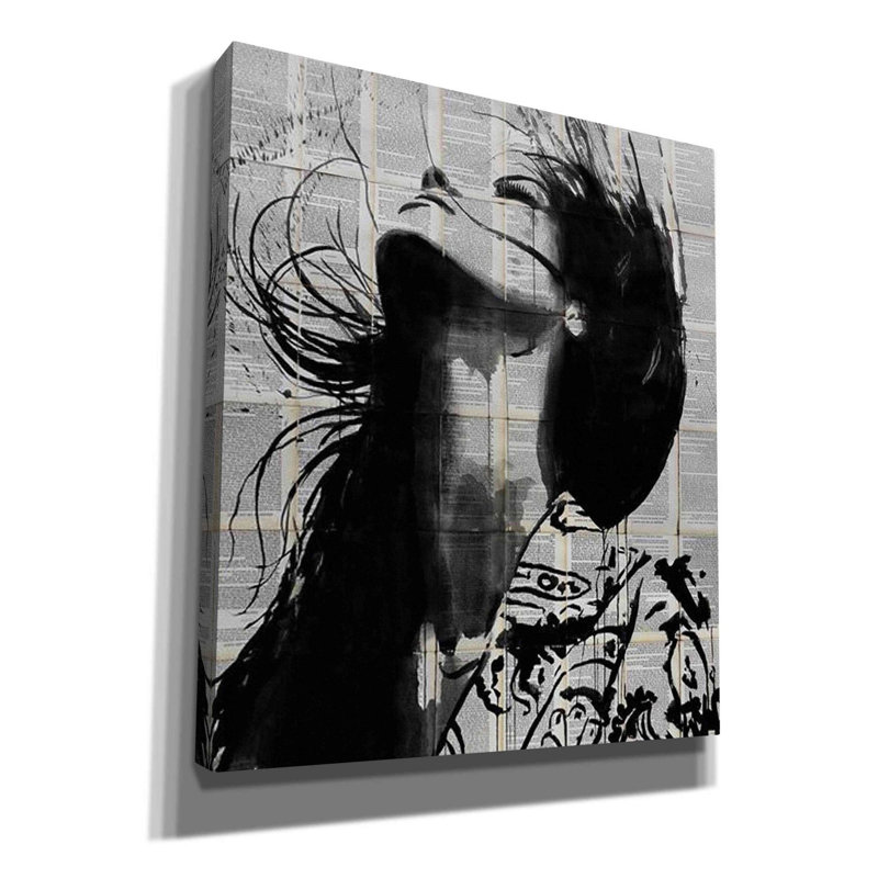 «Wild Flower» par Loui Jover, toile, art mural, H 30 po x l 26 po x P 1,5 po