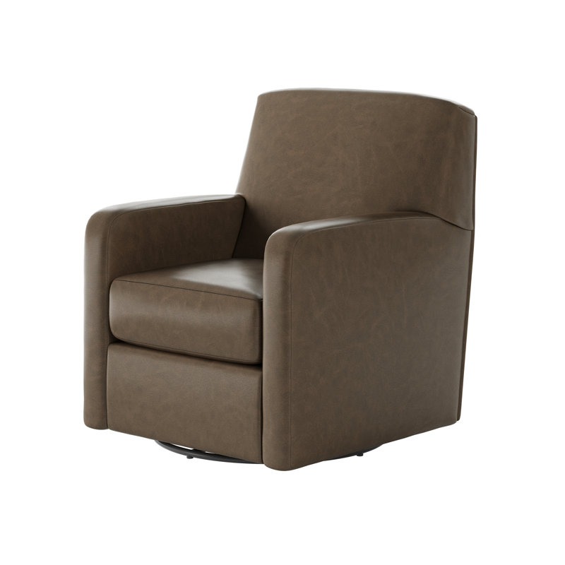 Fauteuil oscillant pivotant Balina Bindi, H 38 po x l 35 po x P 29 po, Passion de hickory