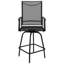 All-Weather Textilene Swivel Patio Stools and Deck Chairs with High Back & Armrests-1466462464