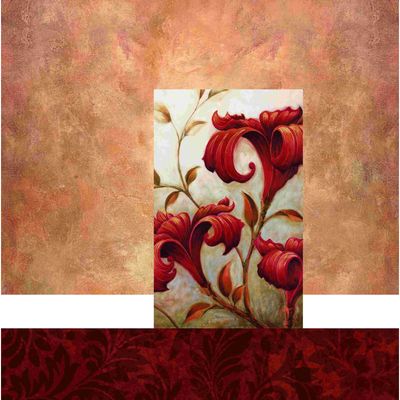 «Traditional Traditional Floral», impression sur toile tendue, H 20 po x l 20 po