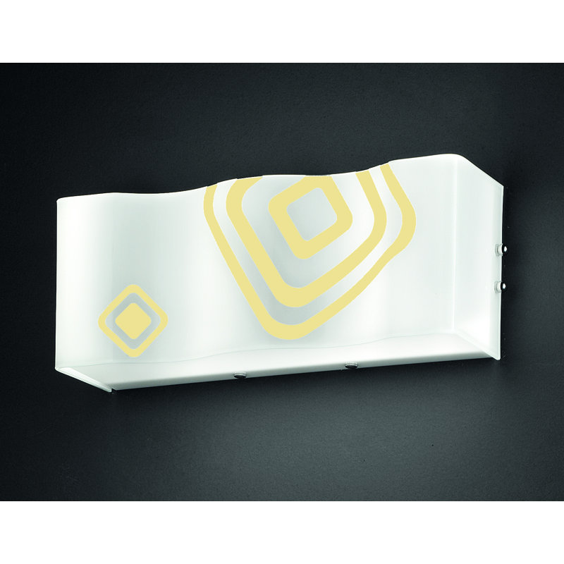 Ola Flush Mounted Sconce, Amber, 1 x G24q 26 W