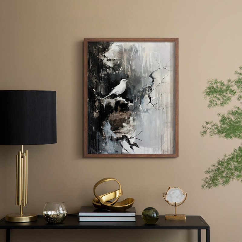 "ANIMALS Series Lxxxi" par J Paul, Noyer, H 15 po x l 12 po