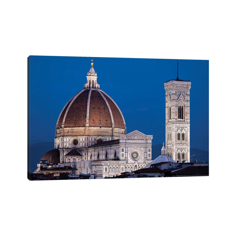 Italy, Florence, Duomo, Cathedral 1 Piece Wrapped Canvas Wall Art, 20.32 cm H x 30.48 cm W