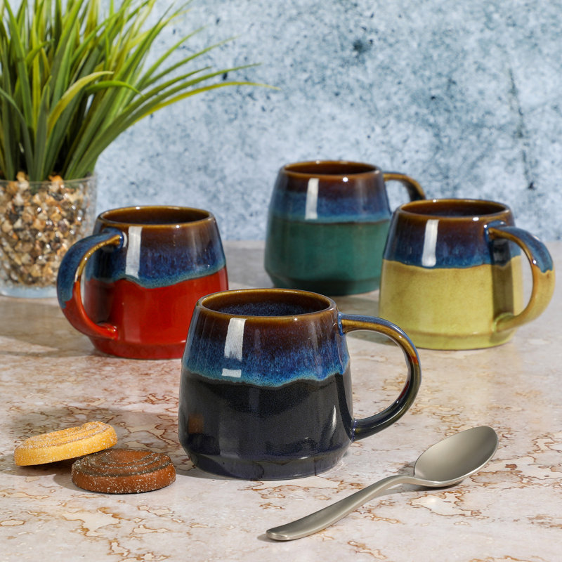 Ensemble de grandes tasses en forme de ventre de 14 onces Gibson Home Empressa