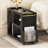 Mobile End Table With Lockable Wheels-115359677