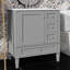 Meuble-lavabo 30 po avec lavabo en céramique, unité avec 3 tiroirs-1873724361