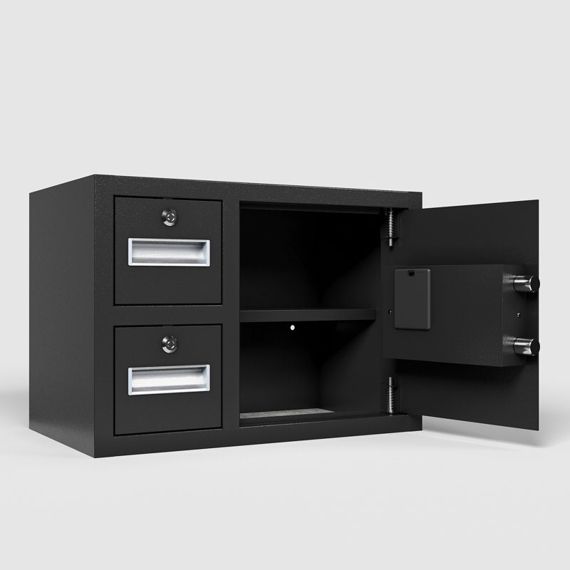 Coffre-fort en acier avec clavier électronique - Coffre-fort pour argent, bijoux et documents, 1,85 pieds cubes
