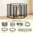 Panel Metal Exercise Pen With Door-88637738