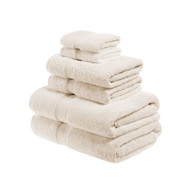 Madison Park Signature - 800GSM 100% Cotton 8 Piece Towel Set - White