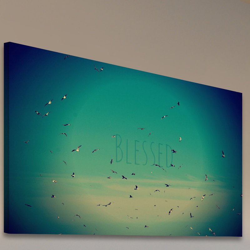 Reproduction d’art sur toile tendue, "béni" par robin, H 30 po x l 45 po x P 1,5 po