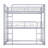 Metal Twin Size Triple Bunk Bed-965352277