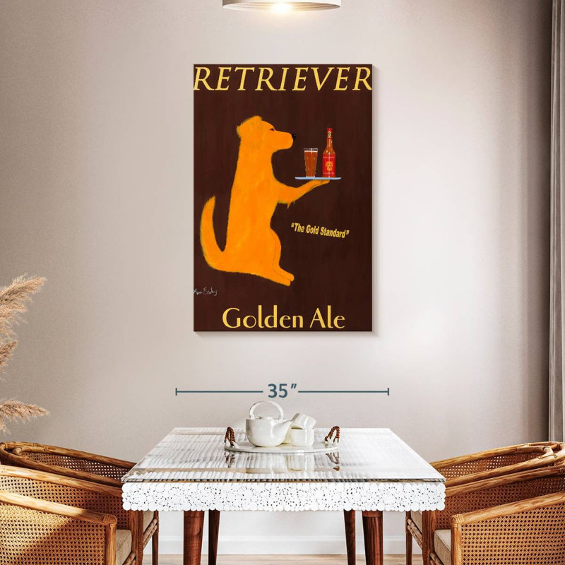 Yarlin Retriever Golden Ale, H 45 po x l 30 po
