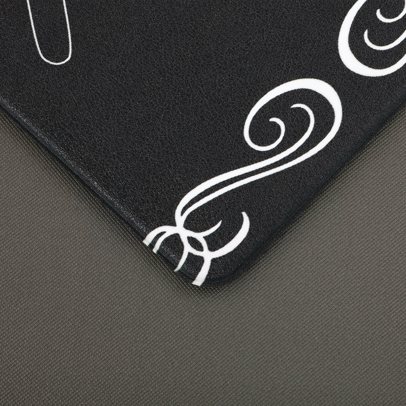 Tapis de cuisine antidérapant et antidérapant (ensemble de 2), Noir, Tapis de couloir 20 po x 31,5 po + 20 po x 59 po