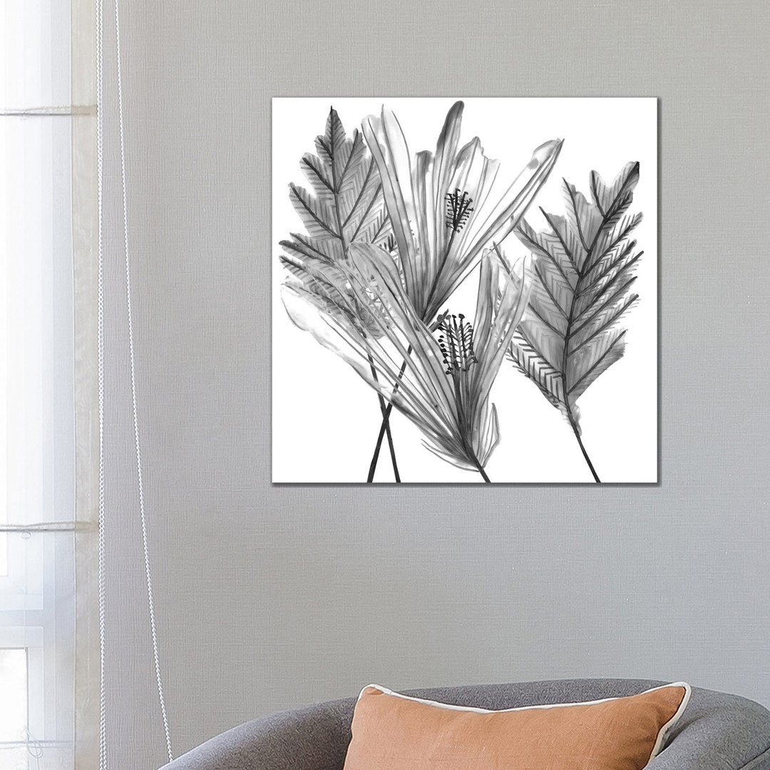 Floral Silhouette I by Melissa Wang - Wrapped Canvas Print