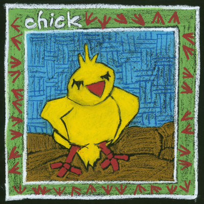 Whimsical Chick by Lisa Choate - Wrapped Canvas Print