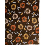 Himalayan Hand Woven Wool Floral Area Rug