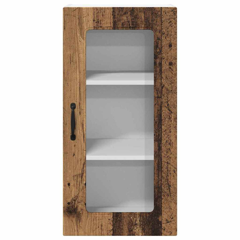 Vidaxl Kitchen Wall Cabinet Black 40 X 31 X 80 Cm Engineered Wood, Old Wood