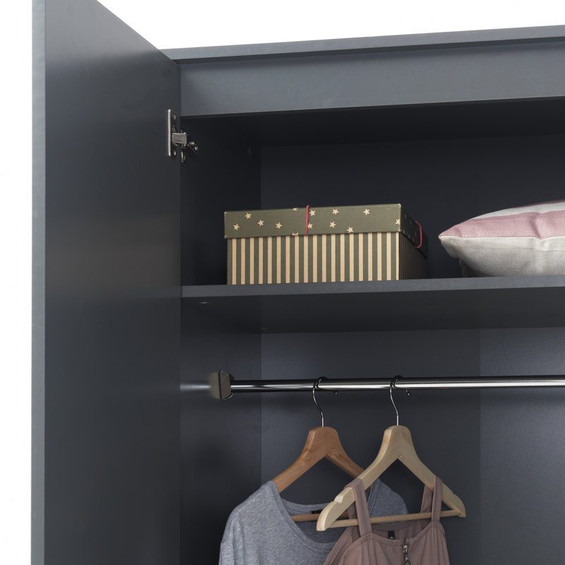 Armen Piece Bedroom Set, Dark Grey
