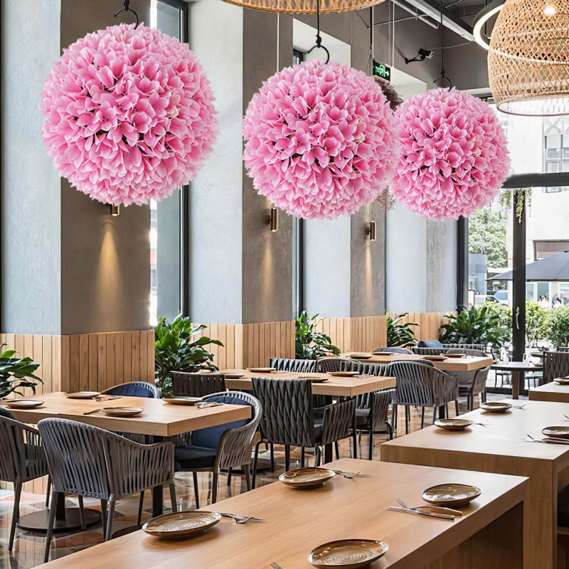 Boules en faux buis 11 po Primrue, Rose