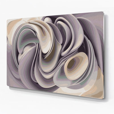 Art mural gris Biomorphic Abstraction 89
