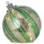 6" LED Glass Stripe Table Piece Ornament