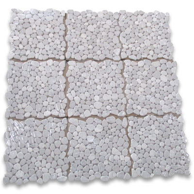 Carreau de mur et de plancher en mosaïque de marbre 12 po x 12 po