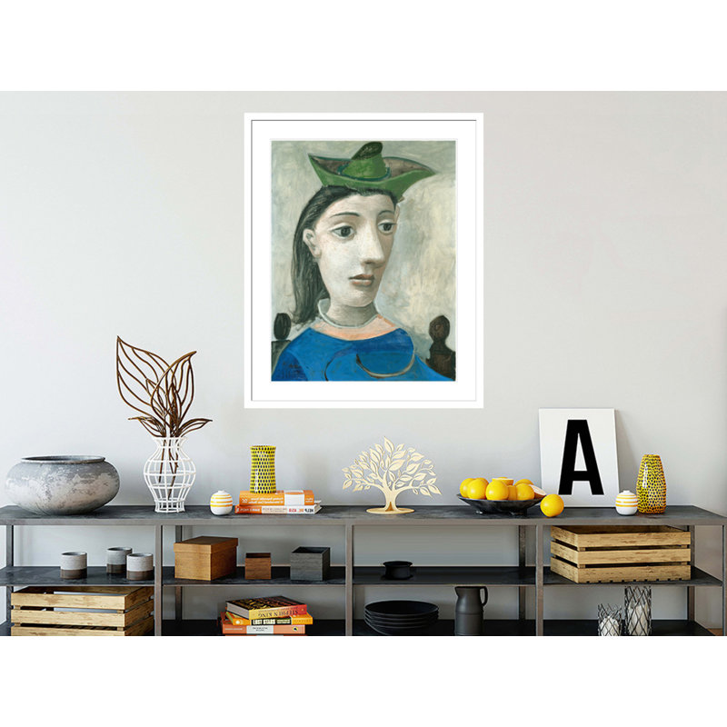 «Woman with Hat» par Pablo Picasso, impression giclée sur cadre, H 41,37 po x l 33,5 po